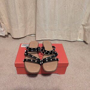 a new day Black Sandals - Size 9